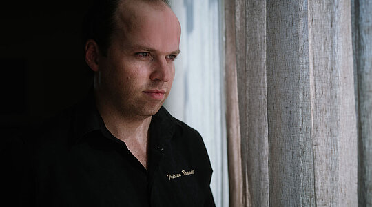 Sternekoch Tristan Brandt - Portrait. Foto: Florian Schmitt flocreates.com 