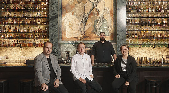 Kulinarisches Quartett des 959 Heidelberg. Bildnachweis: Elmar Witt Fotografie